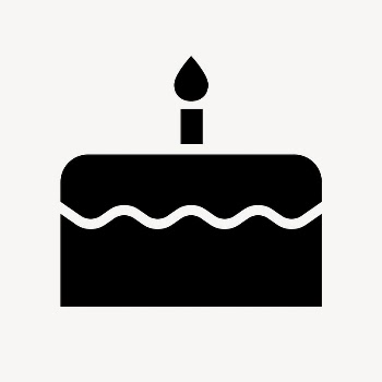 Birthday cake icon, simple flat | Free Icons - rawpixel