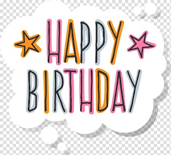 Birthday cake Paper, Happy Birthday sticker material transparent background PNG clipart