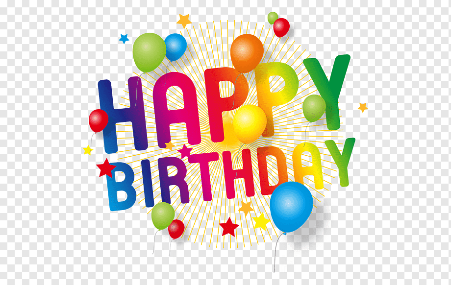 Birthday cake Party Wish, Happy Birthday, happy birthday text, text, happy Birthday To You, balloon png