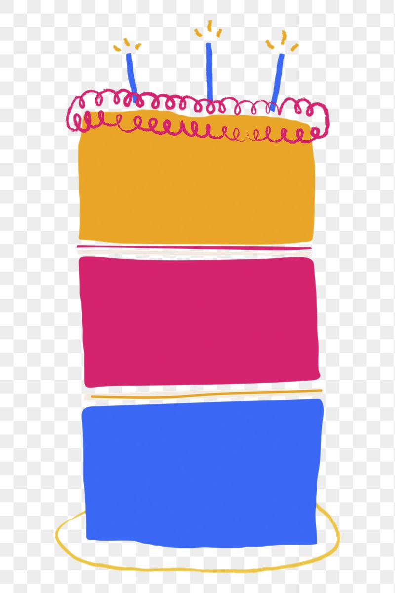 Birthday cake png doodle sticker, | Free PNG - rawpixel