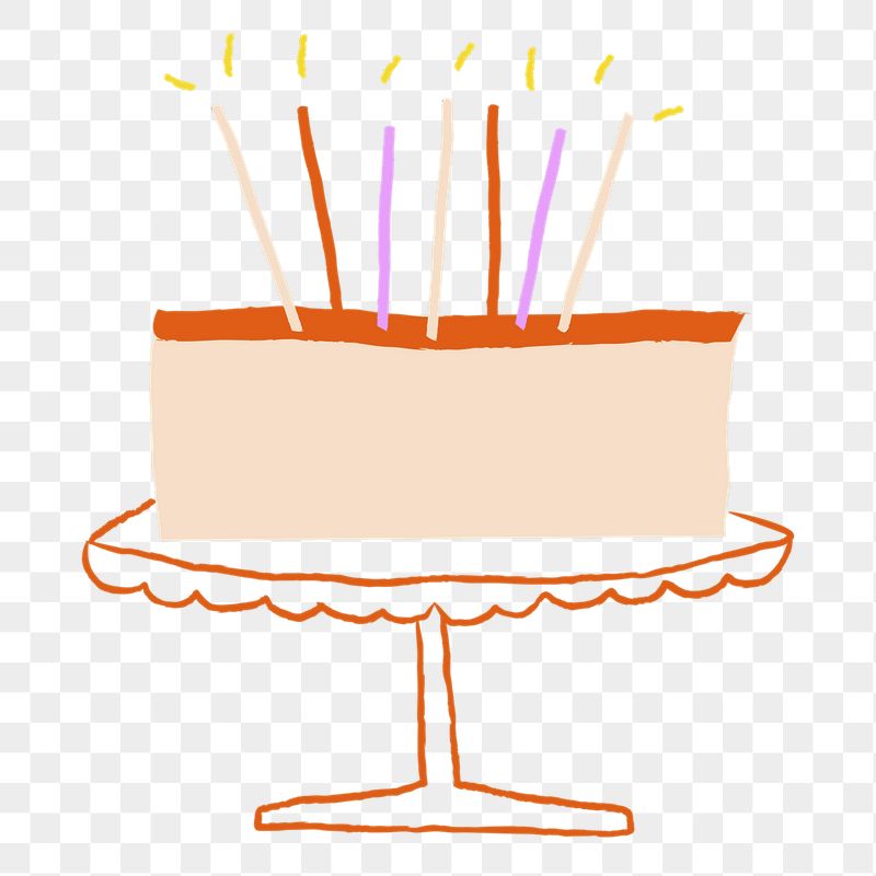 Birthday cake png doodle sticker, | Free PNG - rawpixel