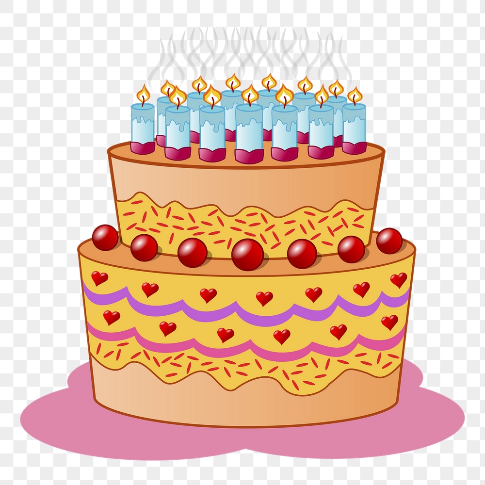 Birthday cake png sticker, celebration | Free PNG - rawpixel