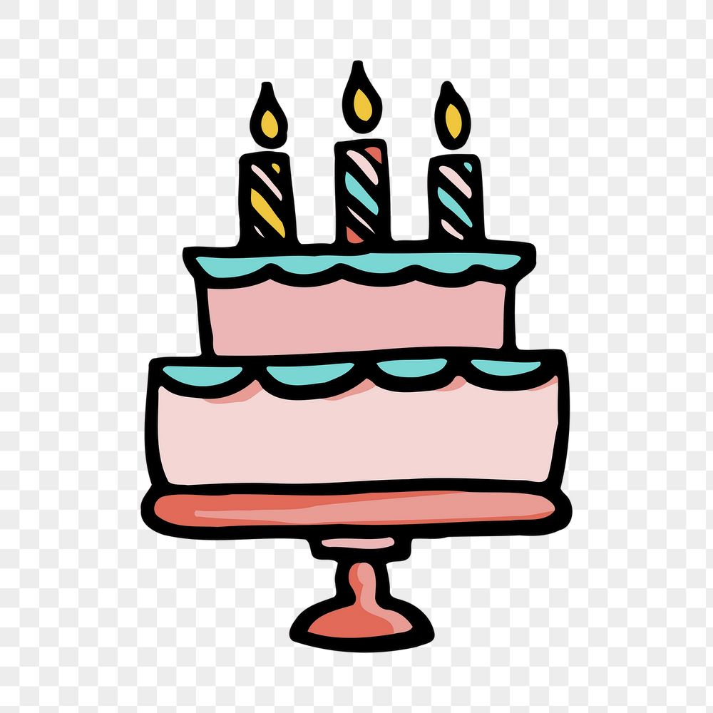 Birthday cake png sticker, celebration | Free PNG - rawpixel