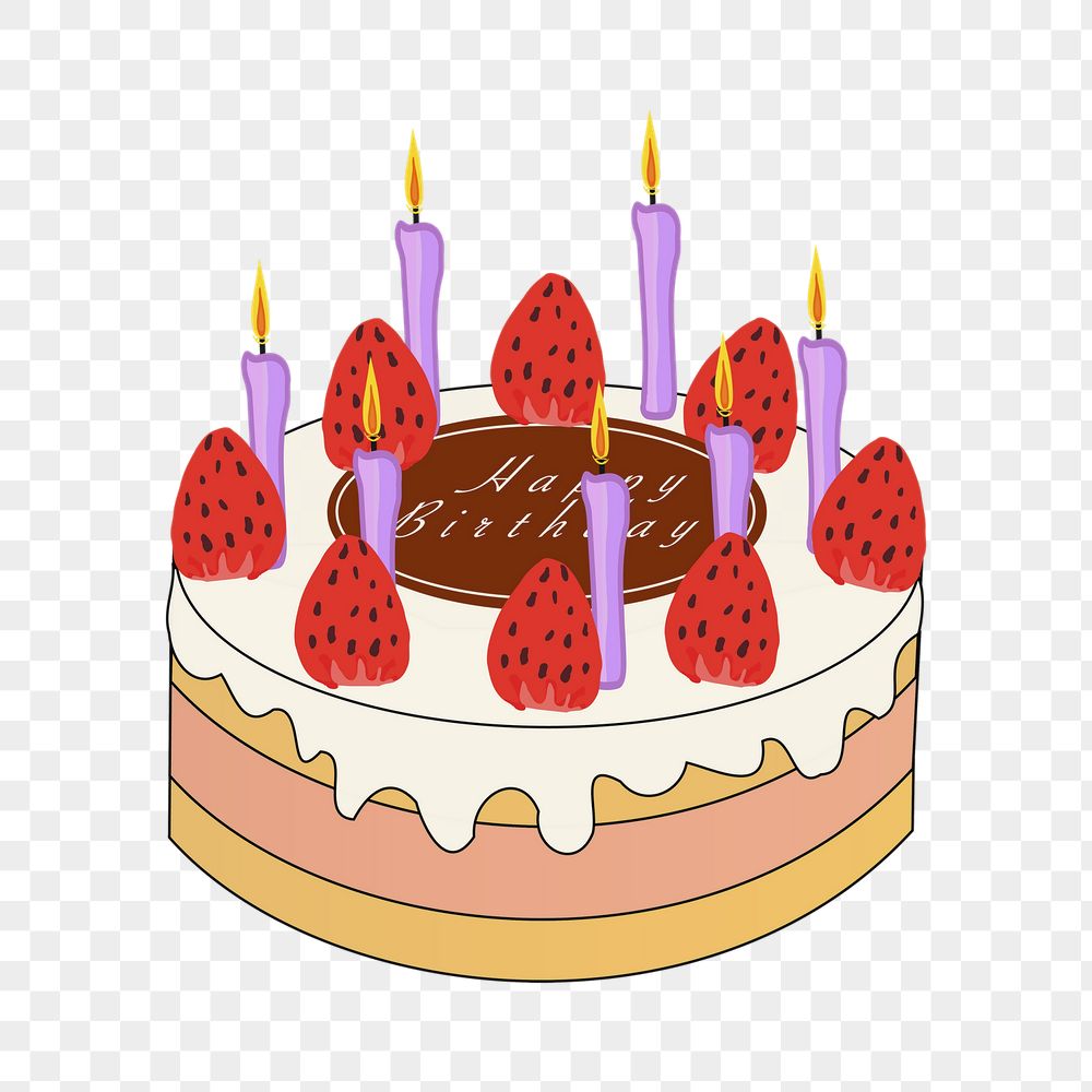 Birthday cake png sticker, celebration | Free PNG - rawpixel