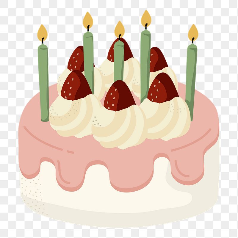 Birthday cake png sticker, cute | Free PNG Illustration - rawpixel