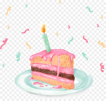 Birthday cake Torte Cheesecake Buttercream - Triangle pink cake 