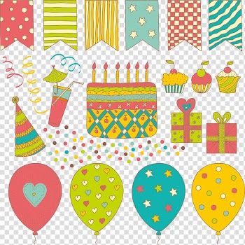 Birthday cake Toy balloon Gift, cake and balloons gift transparent background PNG clipart