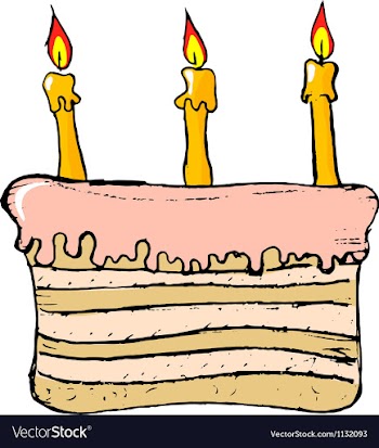 Birthday cake vector image