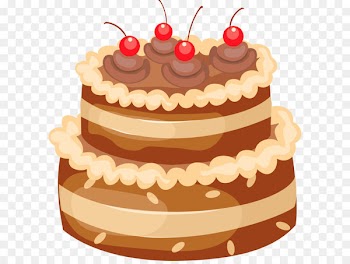 Birthday cake Wedding cake Clip art - Chocolate Cake with Cherries PNG Large Clipart 