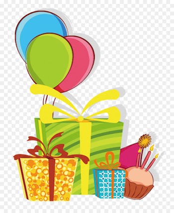 Birthday cake Wedding invitation Greeting card Clip art - Colored balloons gift 