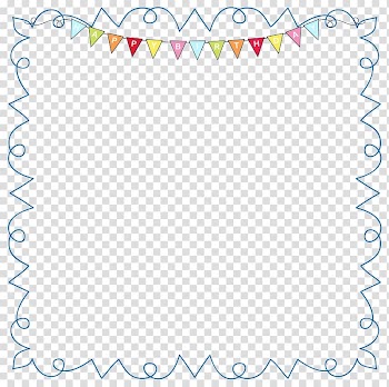 Birthday cake Wedding invitation , Happy BirthdayFrame , multicolored banner illustration transparent background PNG clipart
