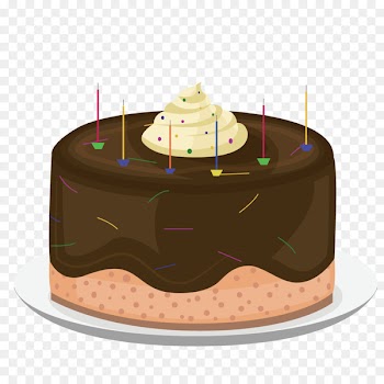 Birthday cake Wish Chocolate cake Happy Birthday to You - Vector chocolate cake 