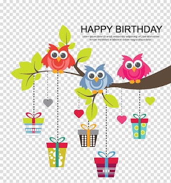 Birthday cake Wish Gift Party, Bird on branch transparent background PNG clipart