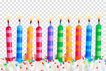 Birthday candle , Birthday Candles Line transparent background PNG clipart