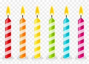 Birthday Candle Transparent Background Birthday Candles - Clip Art Birthday Cake Candles
