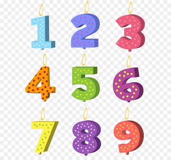 Birthday Candles Set PNG Clip Art Image 