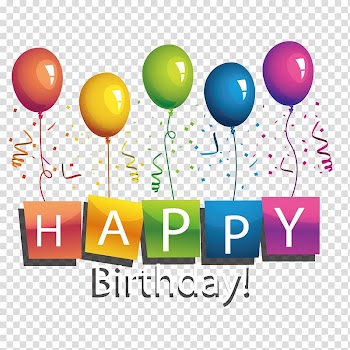 Birthday card balloon material transparent background PNG clipart