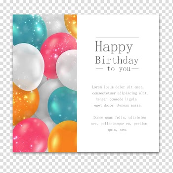 Birthday card , Birthday cake Wedding invitation Wish Happy Birthday to You, birthday card transparent background PNG clipart