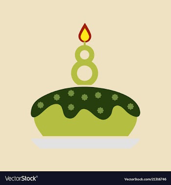 Birthday card design vector image