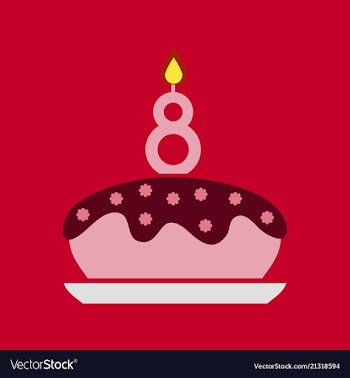 Birthday card design vector image