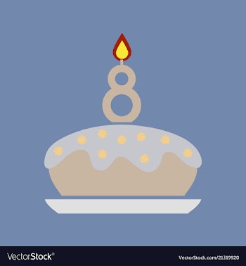 Birthday card design vector image