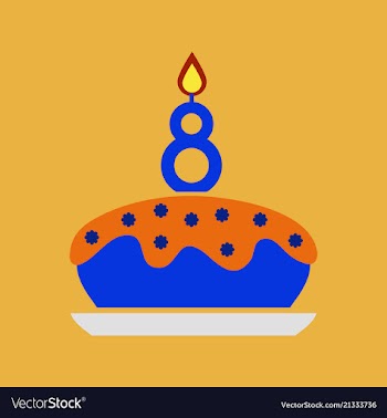 Birthday card design vector image