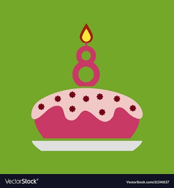 Birthday card design vector image