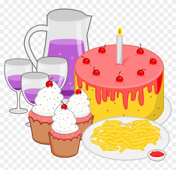 Birthday Celebration Clipart 12, - Party Food Clipart