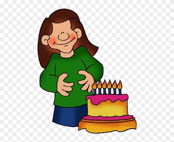 Birthday Clip Art By Phillip Martin, Girl With Birthday - Phillip Martin Clip Art Girl