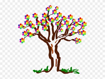 Birthday Clipart Tree - Colorful Trees Clip Art