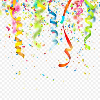 Birthday Confetti Party Clip art - Ribbon decoration 