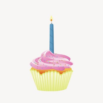 Birthday cupcake clipart, food illustration. | Free Photo - rawpixel