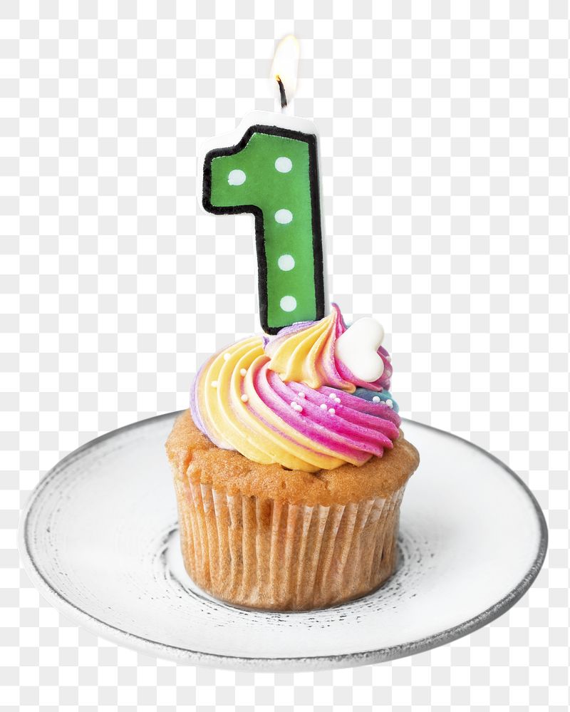 Birthday cupcake png sticker, celebration | Free PNG - rawpixel