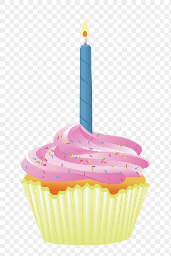 Birthday cupcake png sticker, food | Free PNG - rawpixel