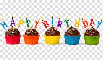 Birthday cupcakes , Happy Birthday Cupcakes transparent background PNG clipart