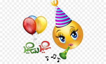 Birthday Emoticon Emoji Smiley Clip art - Party Smileys Cliparts 