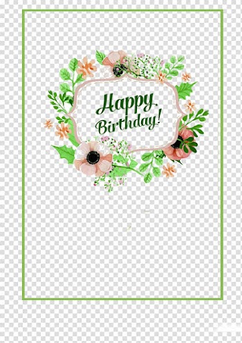 Birthday flower transparent background PNG clipart