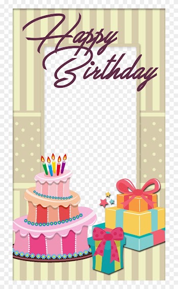 Birthday Frames - Birthday Cake With Photo Frame
