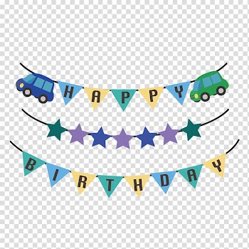 Birthday Garland , happy event transparent background PNG clipart