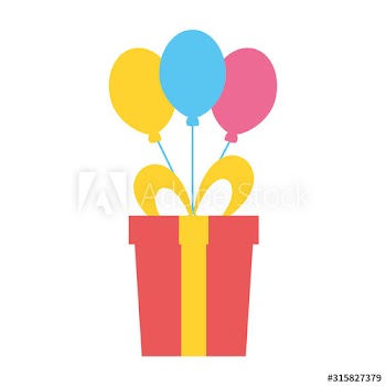 birthday gift balloons