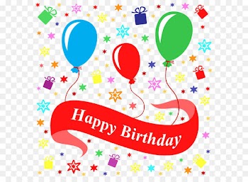 Birthday Gift Poster Illustration - Happy Birthday Ball 