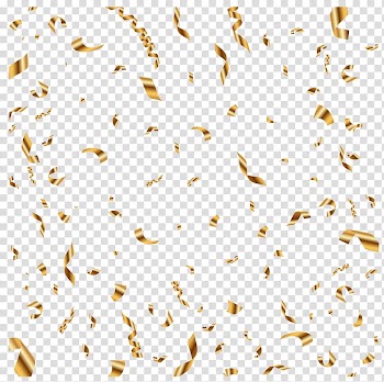 Birthday Gold Balloon Confetti , pink confetti transparent background PNG clipart