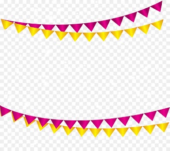 Birthday Greeting card Balloon Illustration - Exquisite triangular flag 