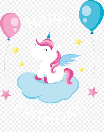 Birthday Greeting card Euclidean vector - Lovely Pegasus birthday card 