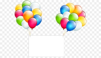 Birthday Greeting card Wedding invitation Wish - Birthday Card with Balloons Transparent PNG Clip Art 