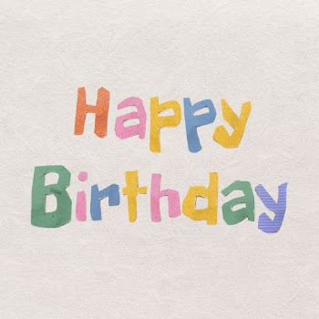 Birthday greeting, colorful typography clip | Free Photo - rawpixel