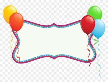 Birthday Holiday Banner With Balloons Png Clipart - Banner With Balloons Png