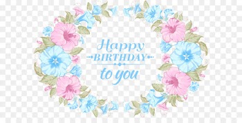 Birthday Paper Greeting card Gift - Hand-painted flowers invitations 
