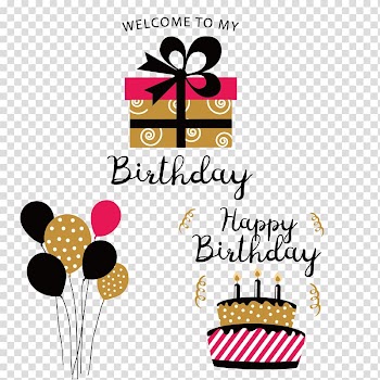 Birthday Paper Party Gift Gratis, Birthday card element transparent background PNG clipart