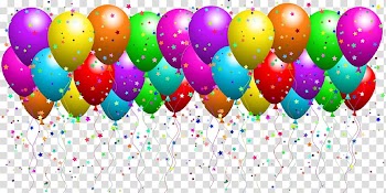 Birthday Party Balloon Anniversary , First birthday transparent background PNG clipart